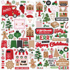 Echo Park Santa's Christmas Delivery 12 x 12 Collection Kit scd459016 Cardstock Stickers