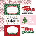 Echo Park Santa's Christmas Delivery 12 x 12 Mega Bundle scd459050 6X4 Journaling Cards