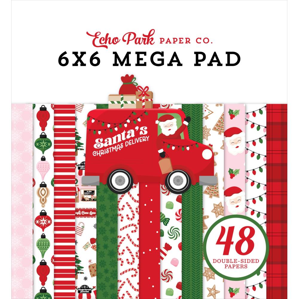 Echo Park Santa's Christmas Delivery 6 x 6 Mega Paper Pad scd459031