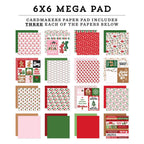 Echo Park Santa's Christmas Delivery 6 x 6 Mega Paper Pad scd459031 Detailed Images