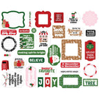 Echo Park Santa's Christmas Delivery Ephemera scd459024 Holiday Sentiments