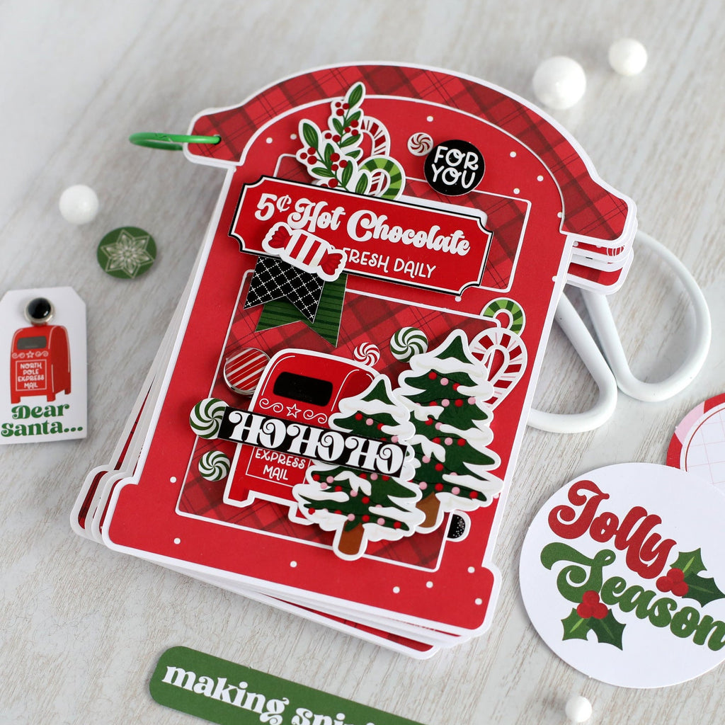 Echo Park Santa's Christmas Delivery Ephemera scd459024 Hot Chocolate Tag