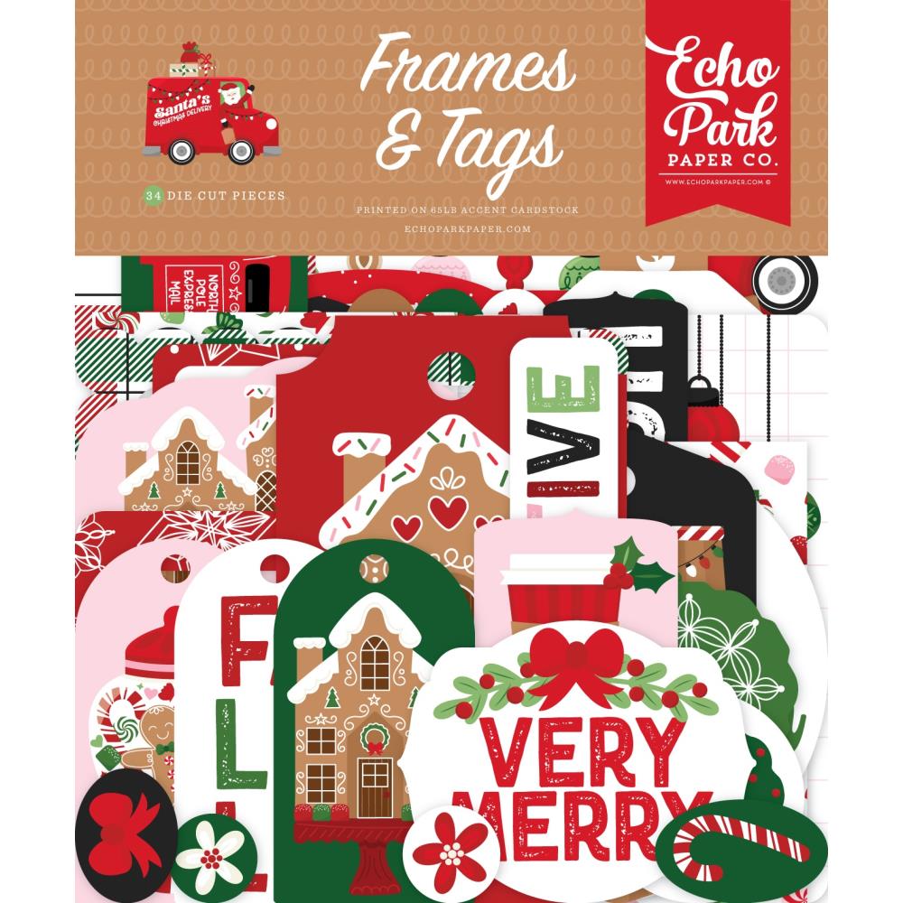 Echo Park Santa's Christmas Delivery Frames And Tags scd459025