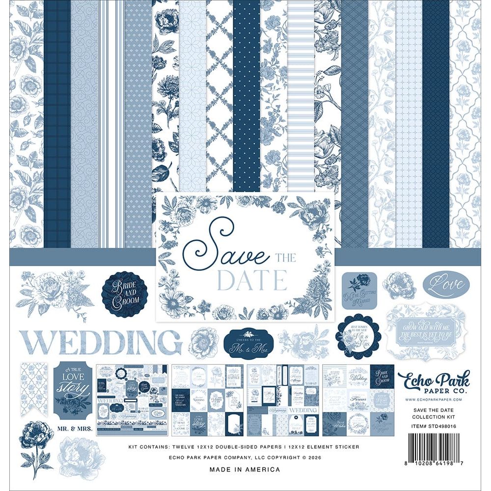 Echo Park Save The Date 12 x 12 Collection Kit std498016