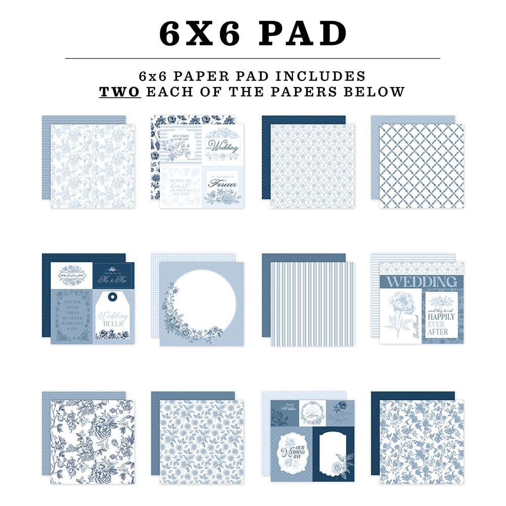Echo Park Save The Date 6 x 6 Paper Pad std498023 Detailed Images