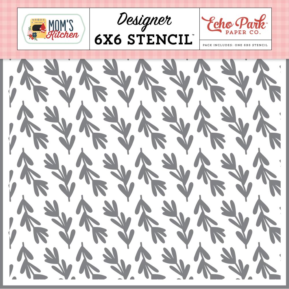 Echo Park Savory Sprigs 6 x 6 Stencil mk470034