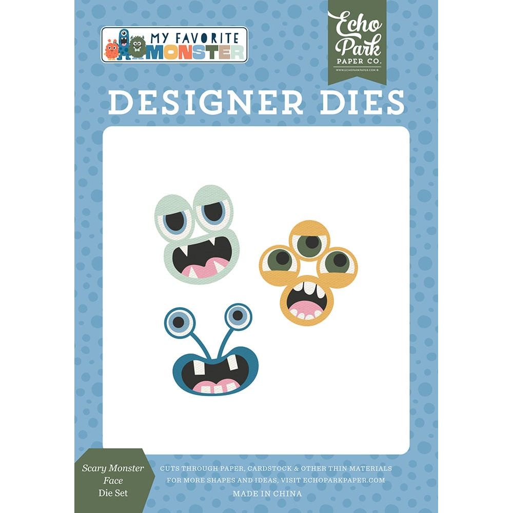 Echo Park Scary Monster Face Dies mfm499043
