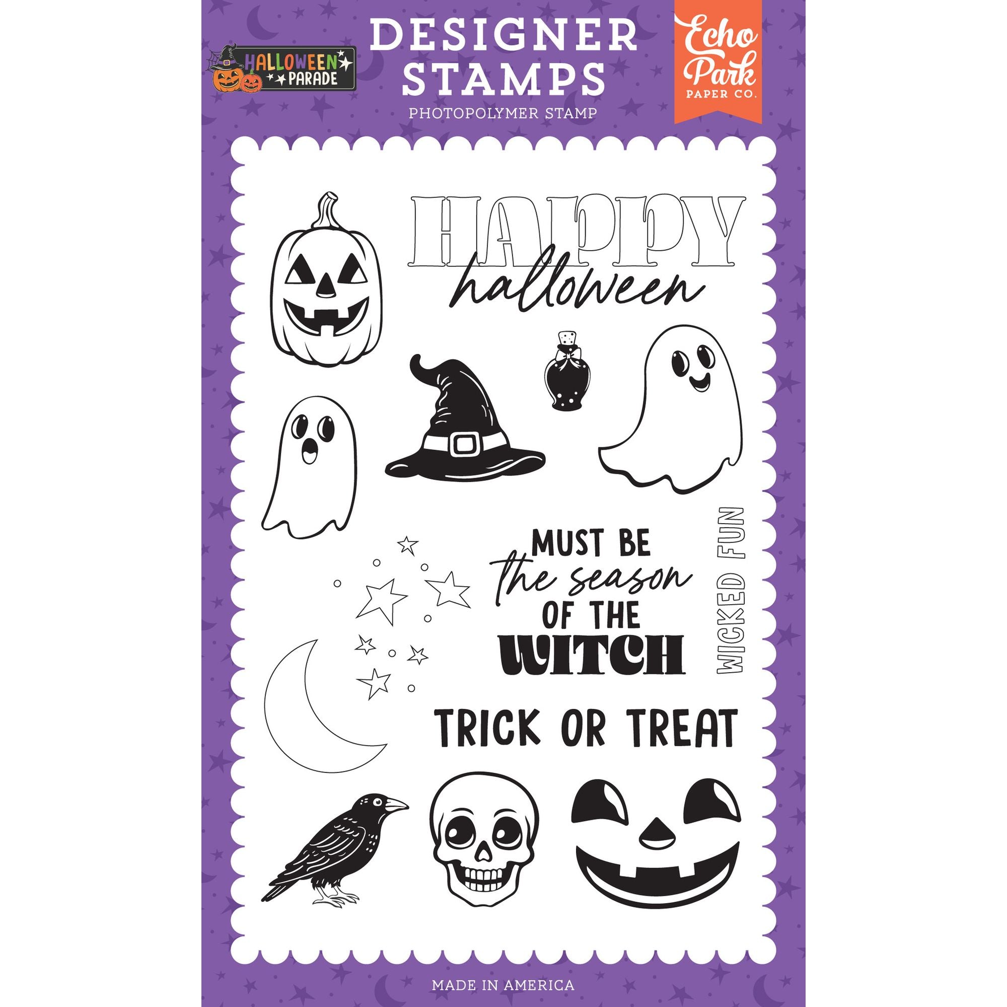 Echo Park Season Of The Witch Clear Stamps hpd511043