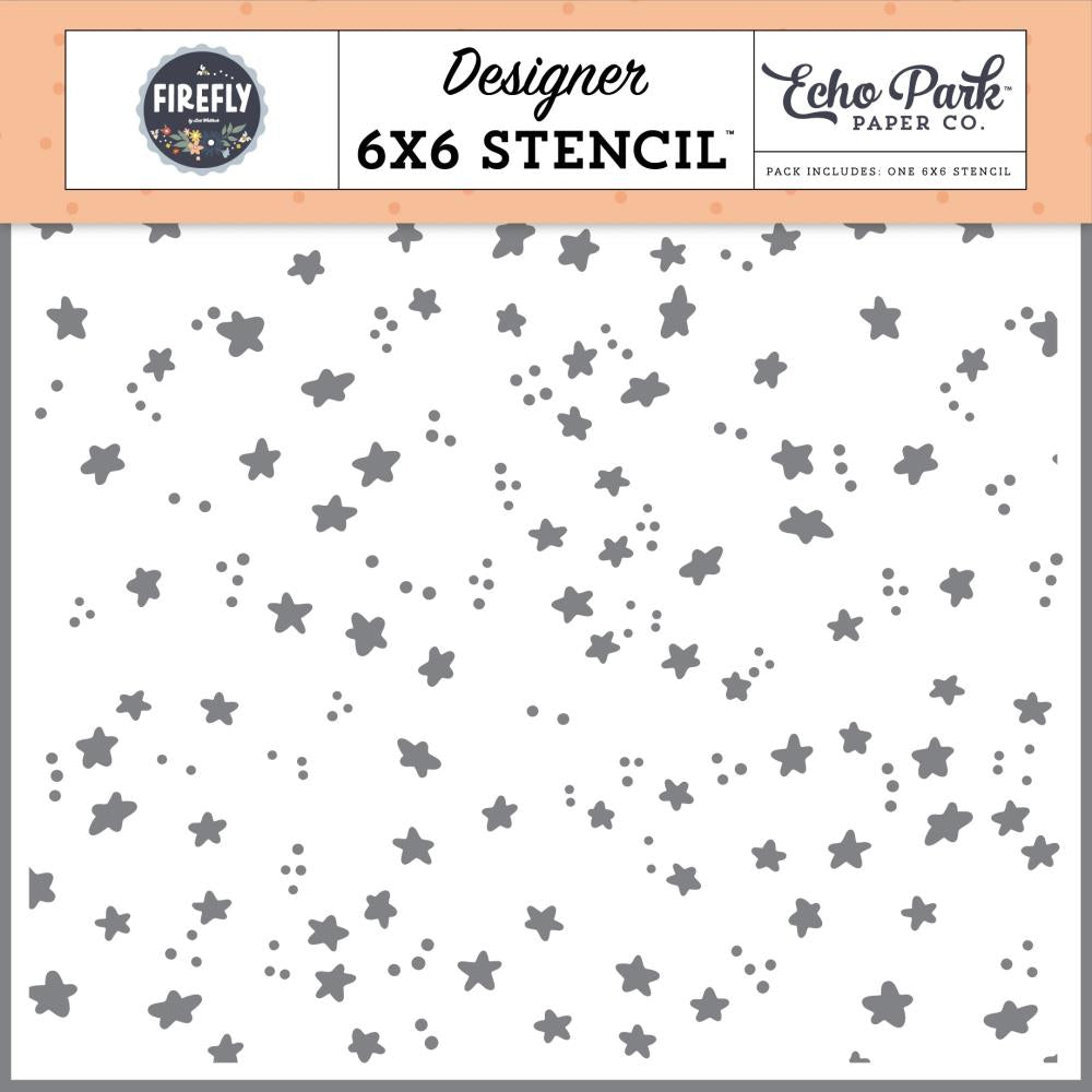 Echo Park Shine Better Stars 6 x 6 Stencil fly434035