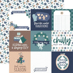 Echo Park Snow Day 12 x 12 Collection Kit sd469016 4X4 Journaling Cards