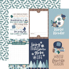 Echo Park Snow Day 12 x 12 Collection Kit sd469016 4X6 Journaling Cards