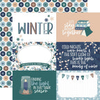 Echo Park Snow Day 12 x 12 Collection Kit sd469016 6X4 Journaling Cards