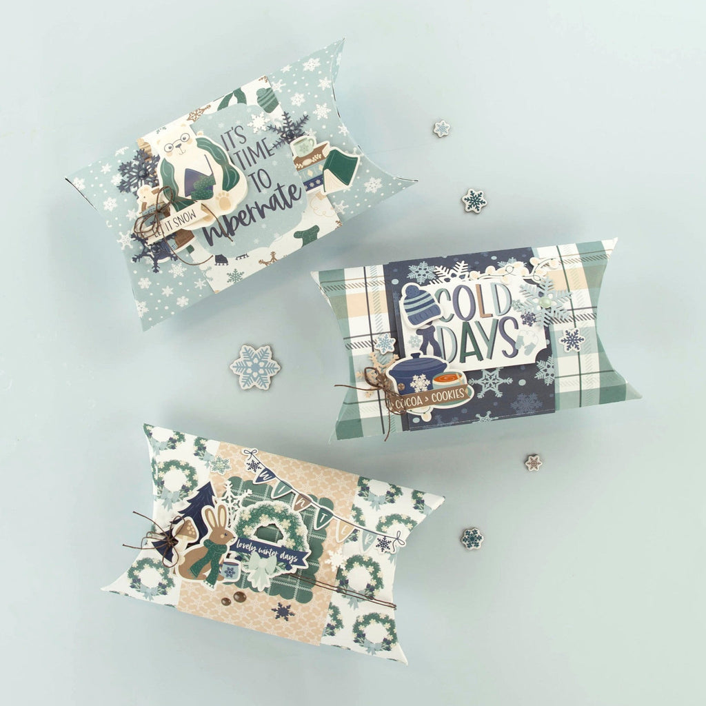 Echo Park Snow Day 6 x 6 Paper Pad sd469023 Christmas Gift Box