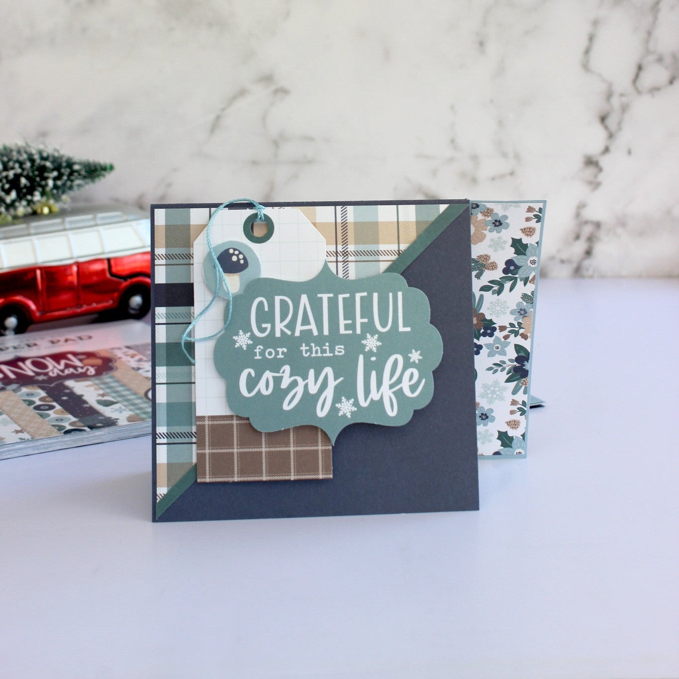 Echo Park Snow Day Frames And Tags sd469025 Cozy Life Tag
