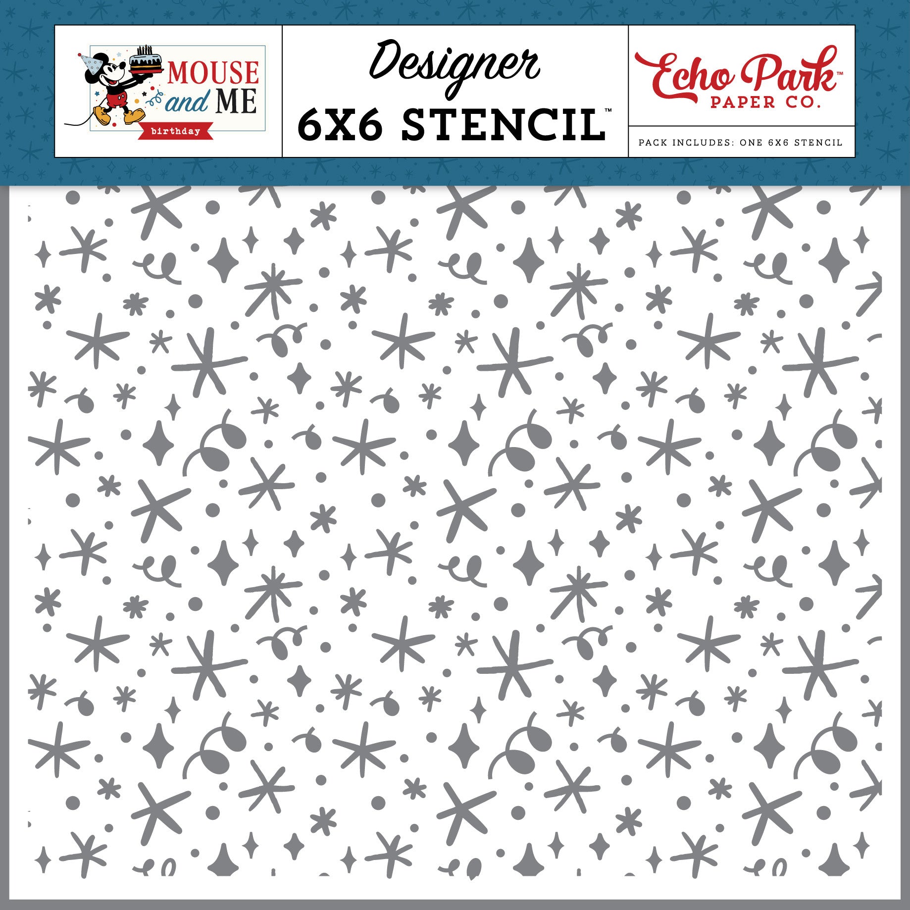 Echo Park Sparkles And Surprises 6 x 6 Stencil mmb509035