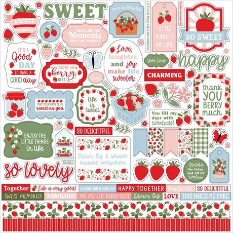 Echo Park Strawberry Fields 12 x 12 Collection Kit sf503016