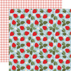 Echo Park Strawberry Fields 12 x 12 Collection Kit sf503016 Summer Plaid