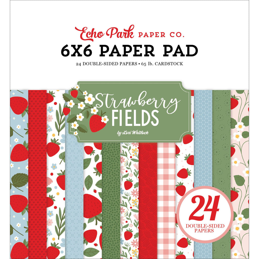 Echo Park Strawberry Fields 6 x 6 Paper Pad sf503023