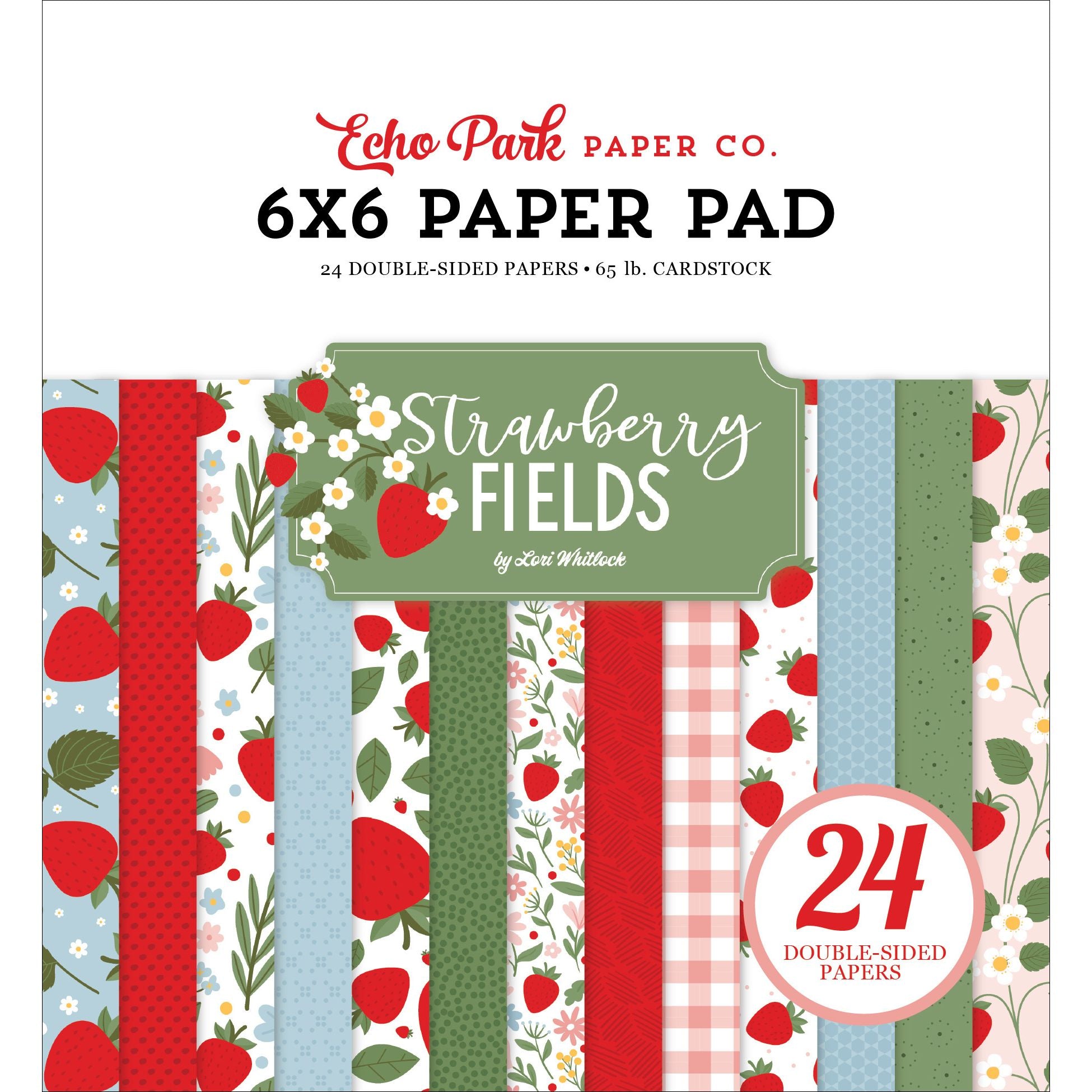 Echo Park Strawberry Fields 6 x 6 Paper Pad sf503023