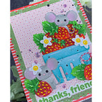 Echo Park Strawberry Fields 6 x 6 Paper Pad sf503023 Strawberry Card | color-code:ALT01