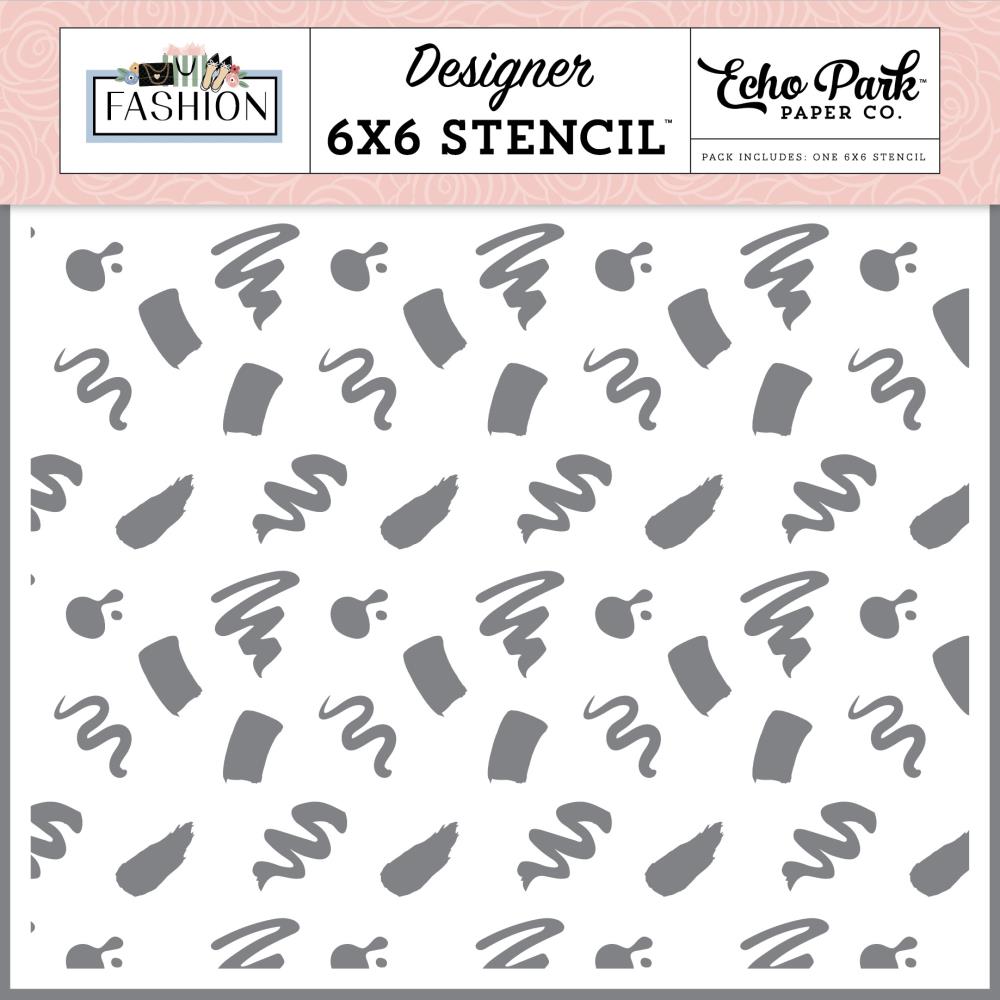 Echo Park Stylish Splotches 6 x 6 Stencil fsh445035