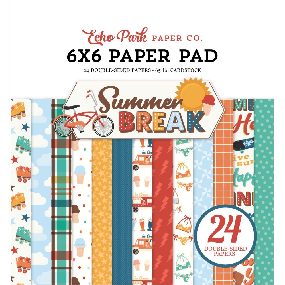 Echo Park Summer Break 6 x 6 Paper Pad sbr426023