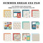 Echo Park Summer Break 6 x 6 Paper Pad sbr426023 Detailed Image
