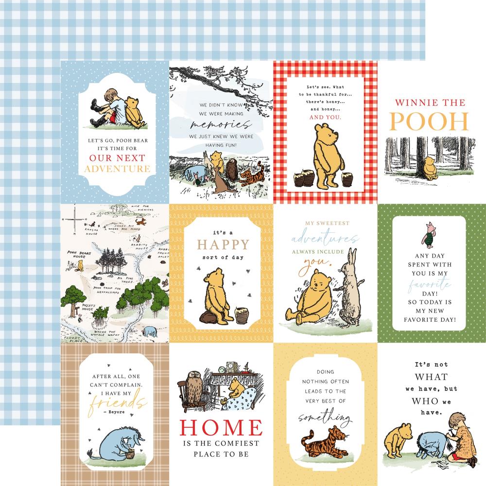 Echo Park The House At Pooh Corner 12 x 12 Collection Kit hpc420016 3x4 Journaling Cards 