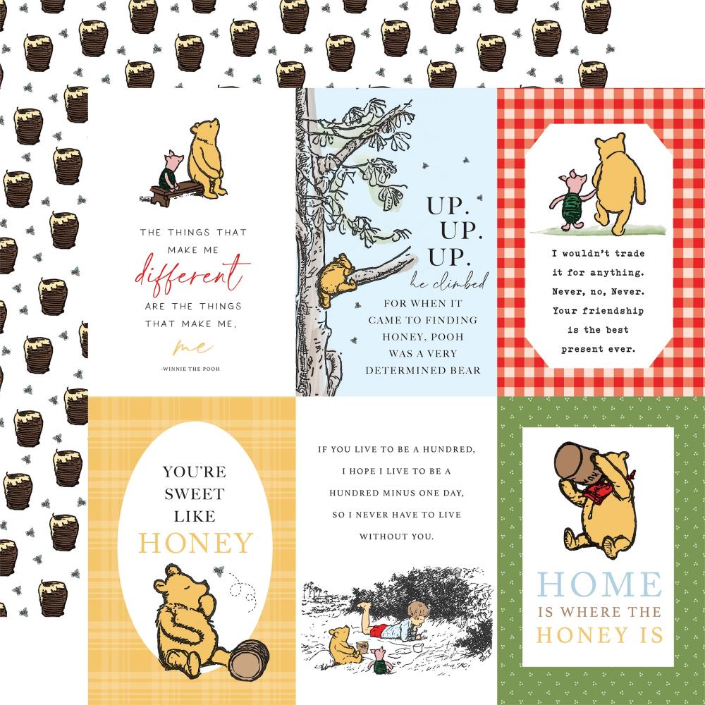 Echo Park The House At Pooh Corner 12 x 12 Collection Kit hpc420016 4X6 Journaling Cards