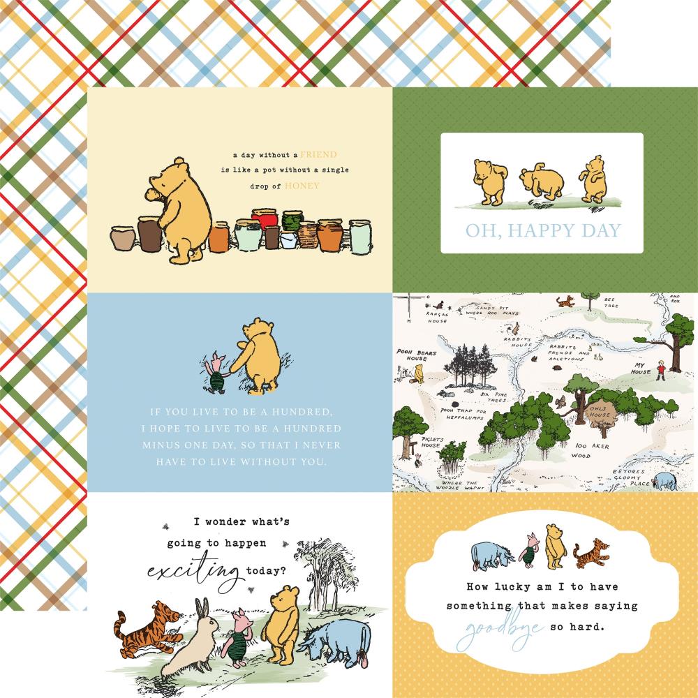 Echo Park The House At Pooh Corner 12 x 12 Collection Kit hpc420016 6X4 Journaling Cards