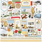 Echo Park The House At Pooh Corner 12 x 12 Collection Kit hpc420016 Cardstock Stickers