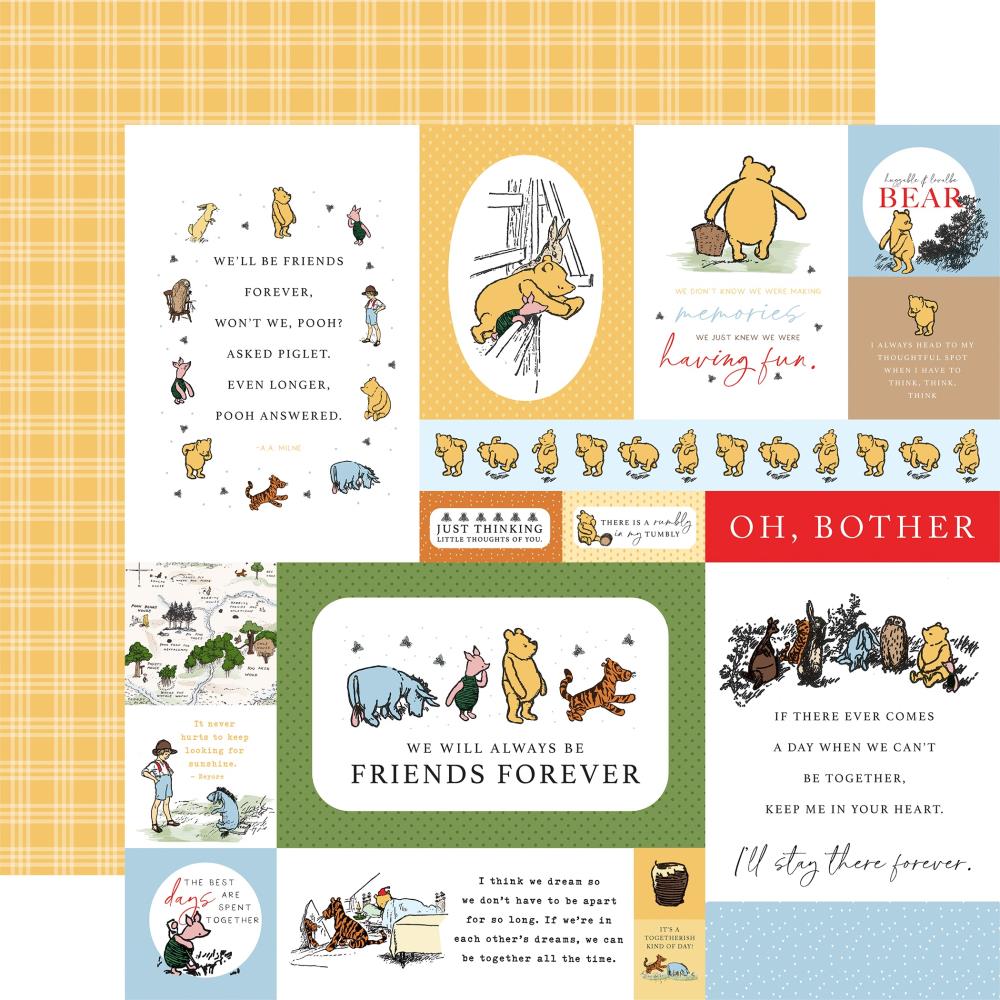 Echo Park The House At Pooh Corner 12 x 12 Collection Kit hpc420016 Multi Journaling Cards