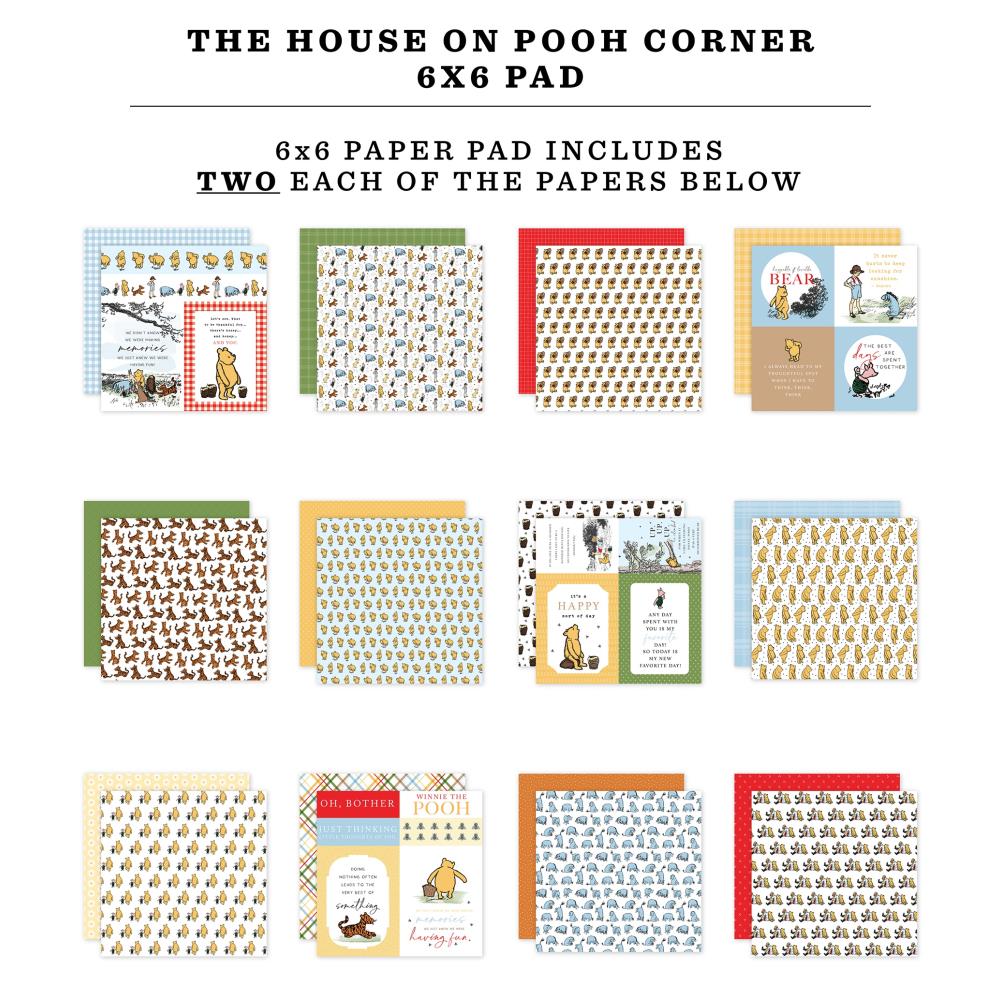 Echo Park The House At Pooh Corner 6 x 6 Paper Pad hpc420023 Detailed Product View