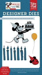 Echo Park Time For Cake Mouse Clear Stamps And Dies Bundle MMB509044 Mickey Mouse Birthday Dies Alone