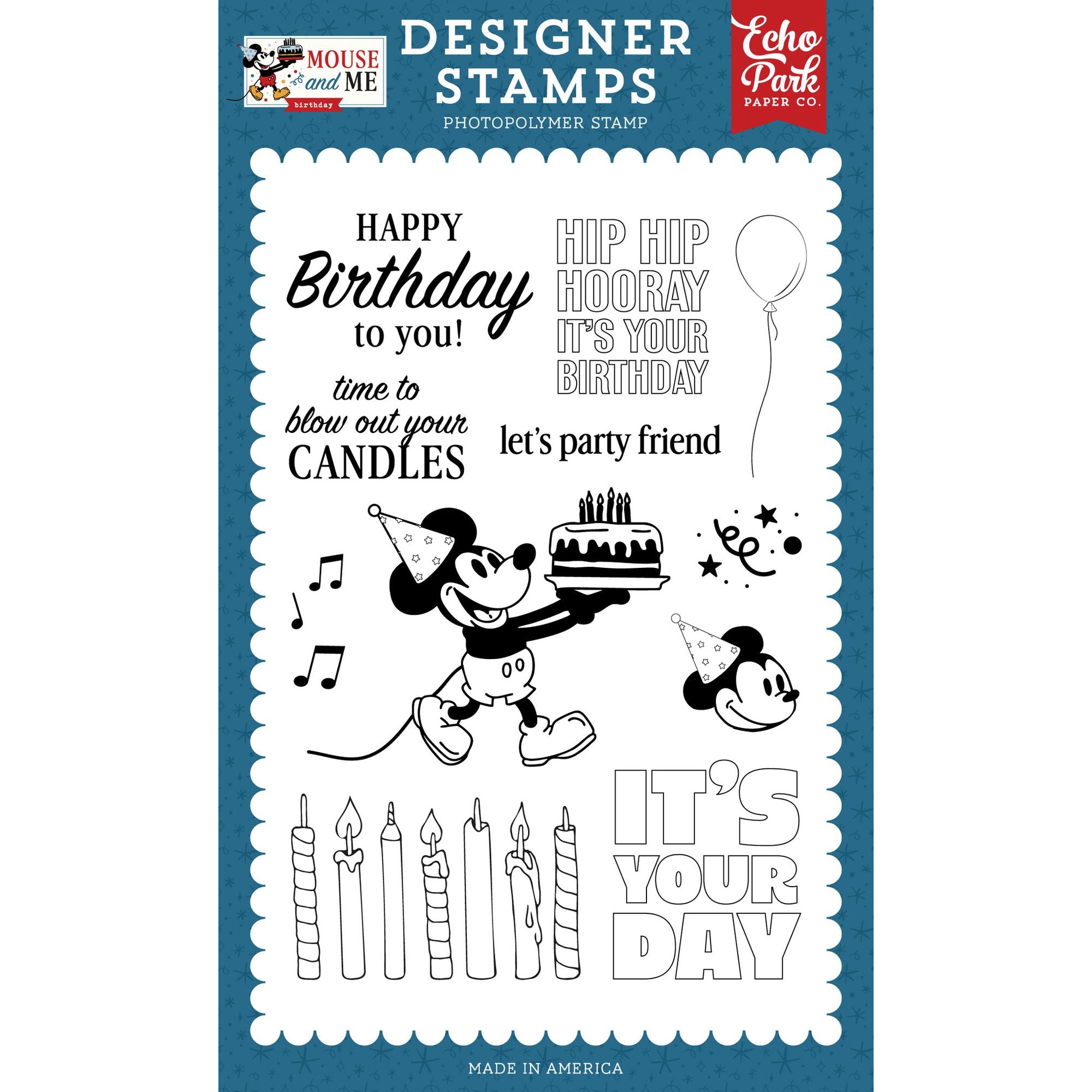 Echo Park Time For Cake Mouse Clear Stamps mmb509047