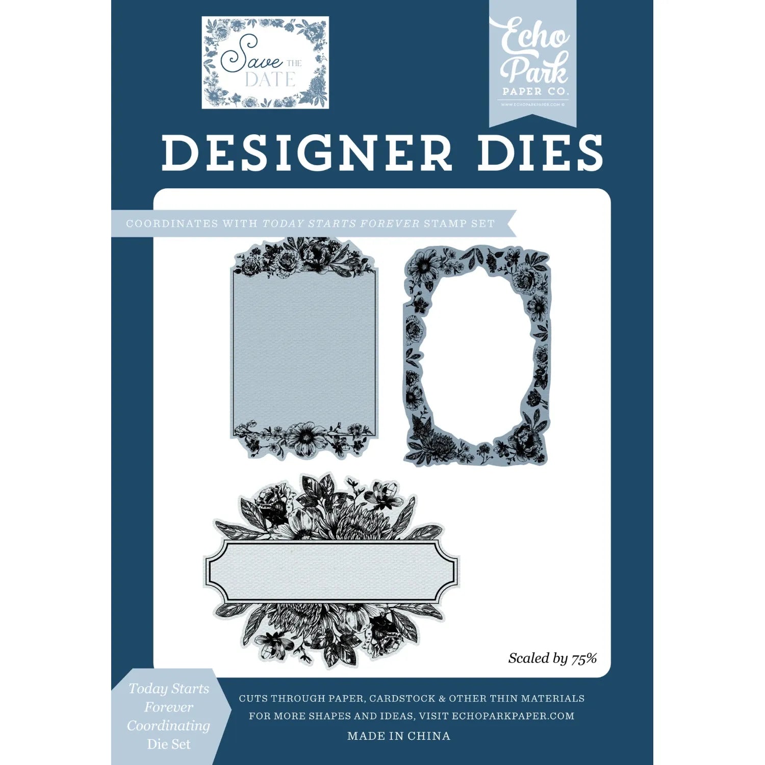 Echo Park Today Starts Forever Clear Stamps And Dies Bundle STD498042_Today_Starts_Forever_Coordinating_Die_Set