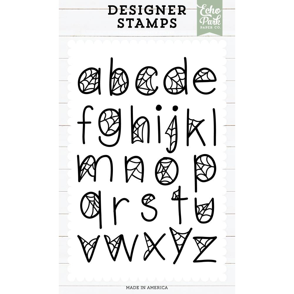 Echo Park Webbed Alphabet Clear Stamps epstamp207