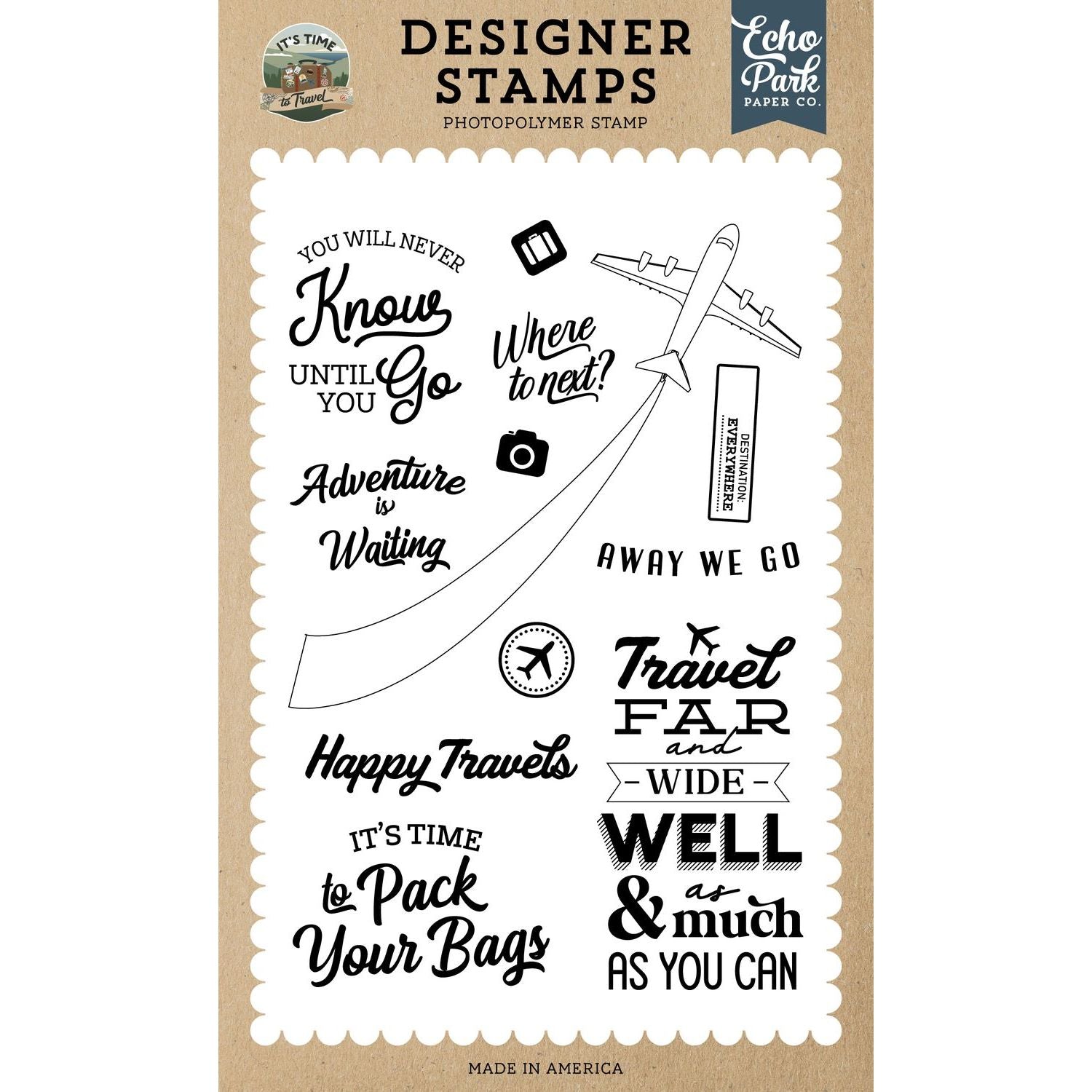Echo Park Where To Next Clear Stamps ttt494045