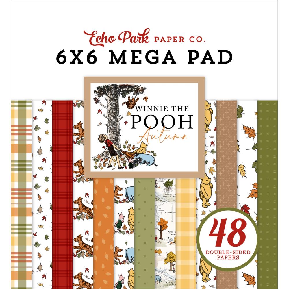 Echo Park Winnie The Pooh Autumn 6 x 6 Mega Paper Pad wpa453031