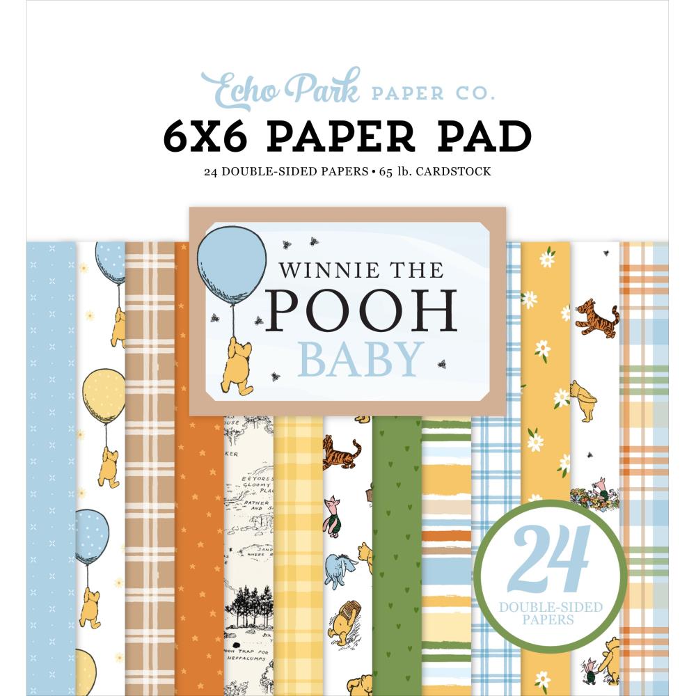 Echo Park Winnie The Pooh Baby 6 x 6 Paper Pad wpb442023