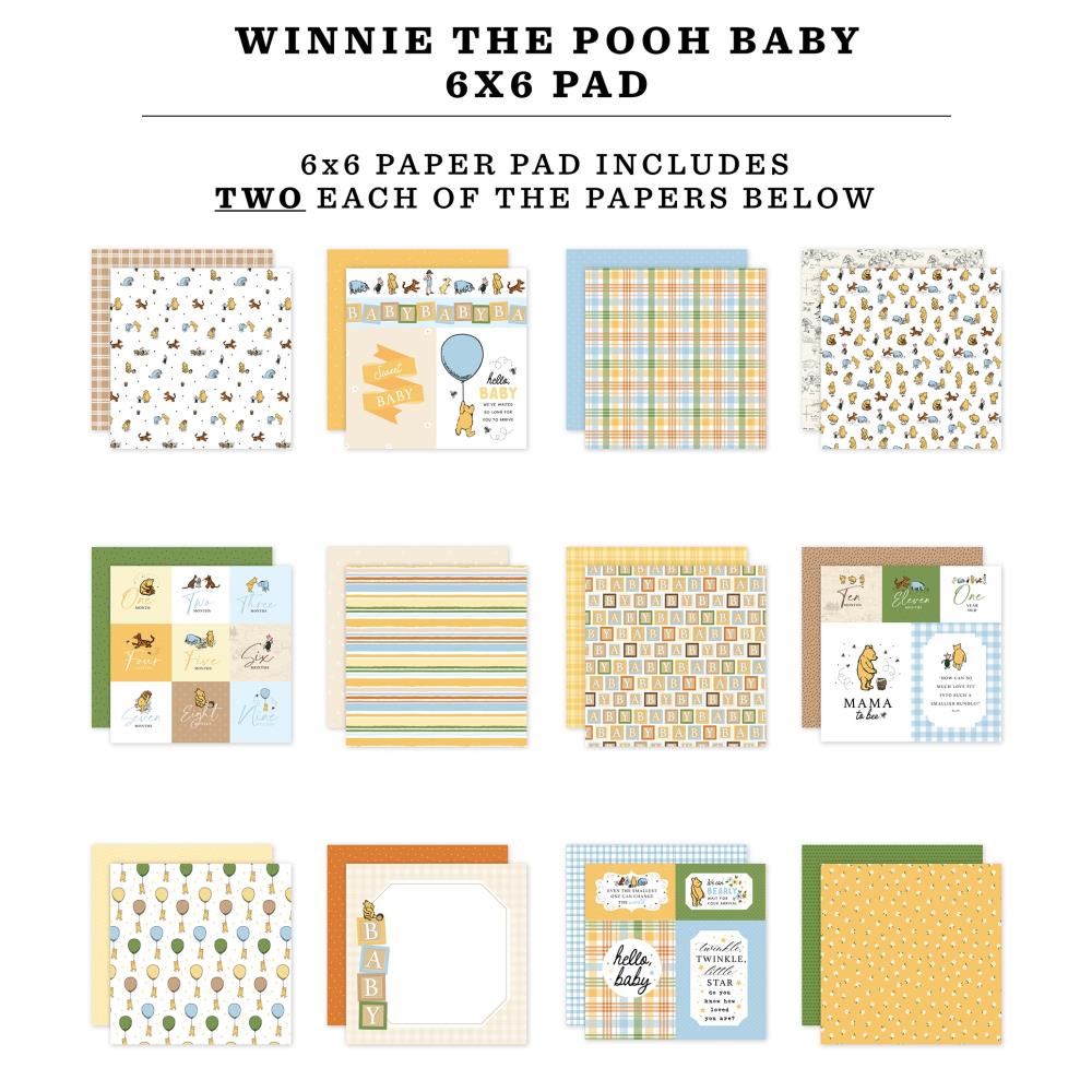 Echo Park Winnie The Pooh Baby 6 x 6 Paper Pad wpb442023 Alternate Image