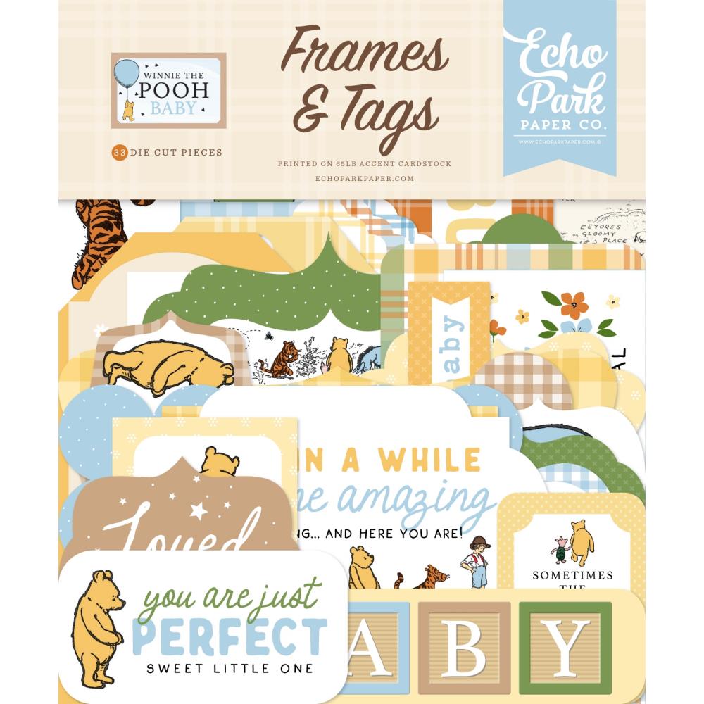 Echo Park Winnie The Pooh Baby Frames And Tags wpb442025