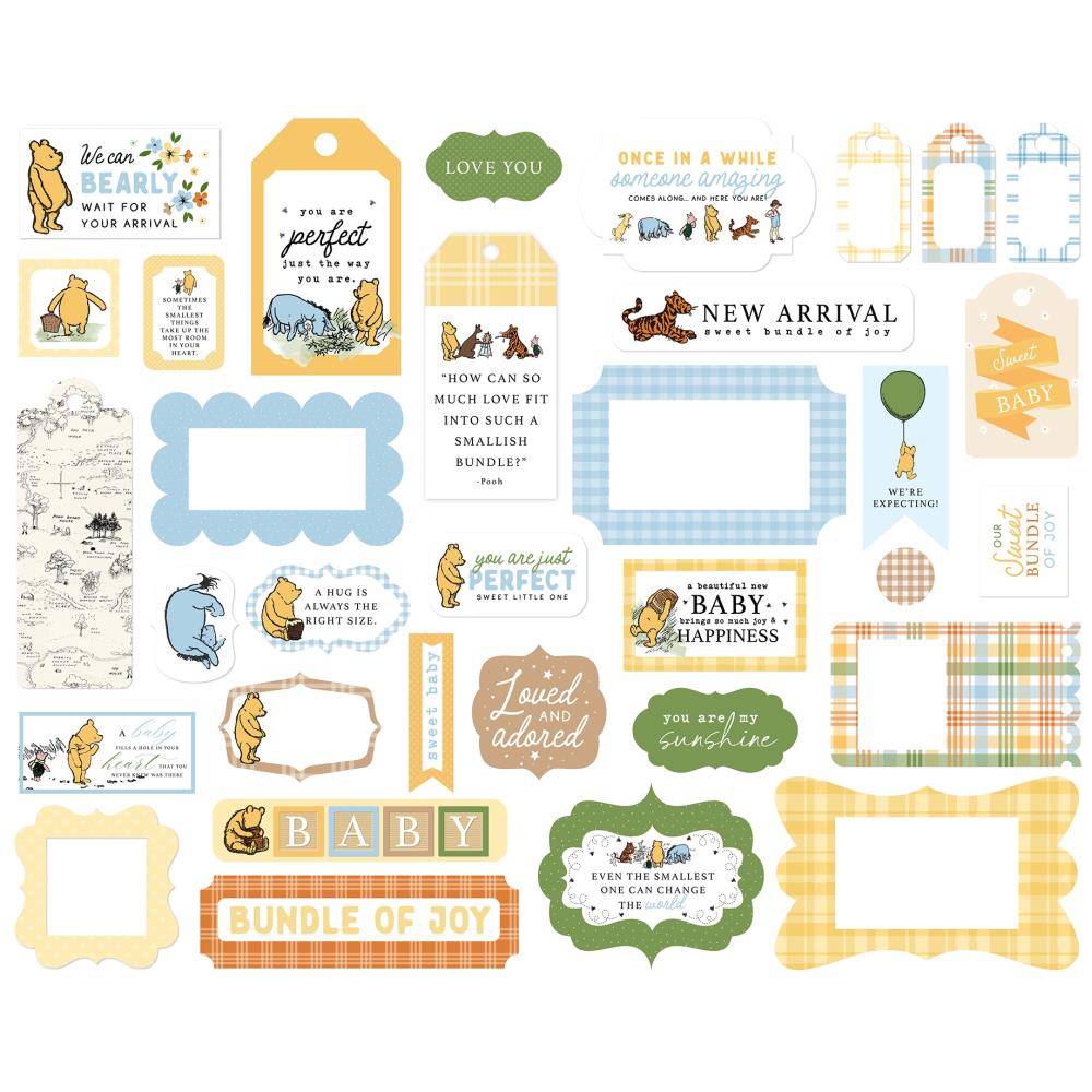 Echo Park Winnie The Pooh Baby Frames And Tags wpb442025 Alternate Image