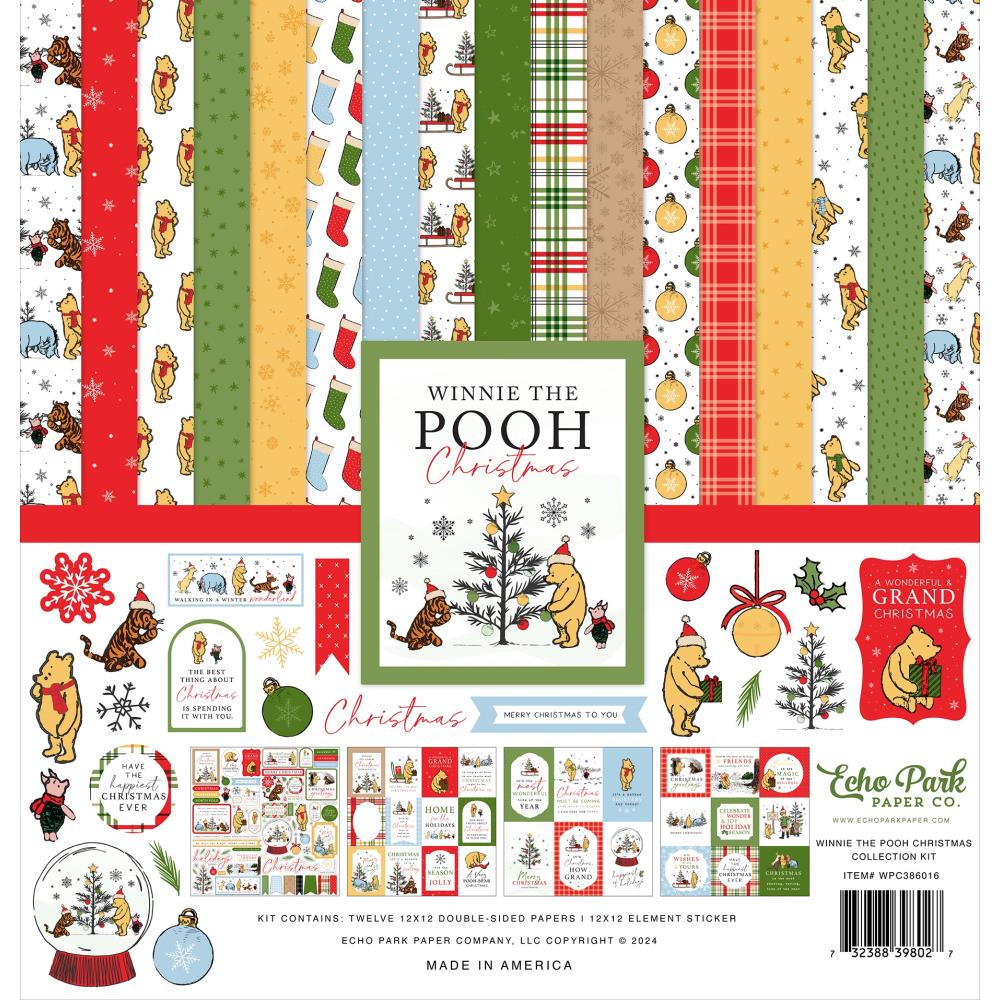 Echo Park Winnie The Pooh Christmas 12 x 12 Collection Kit wpc386016