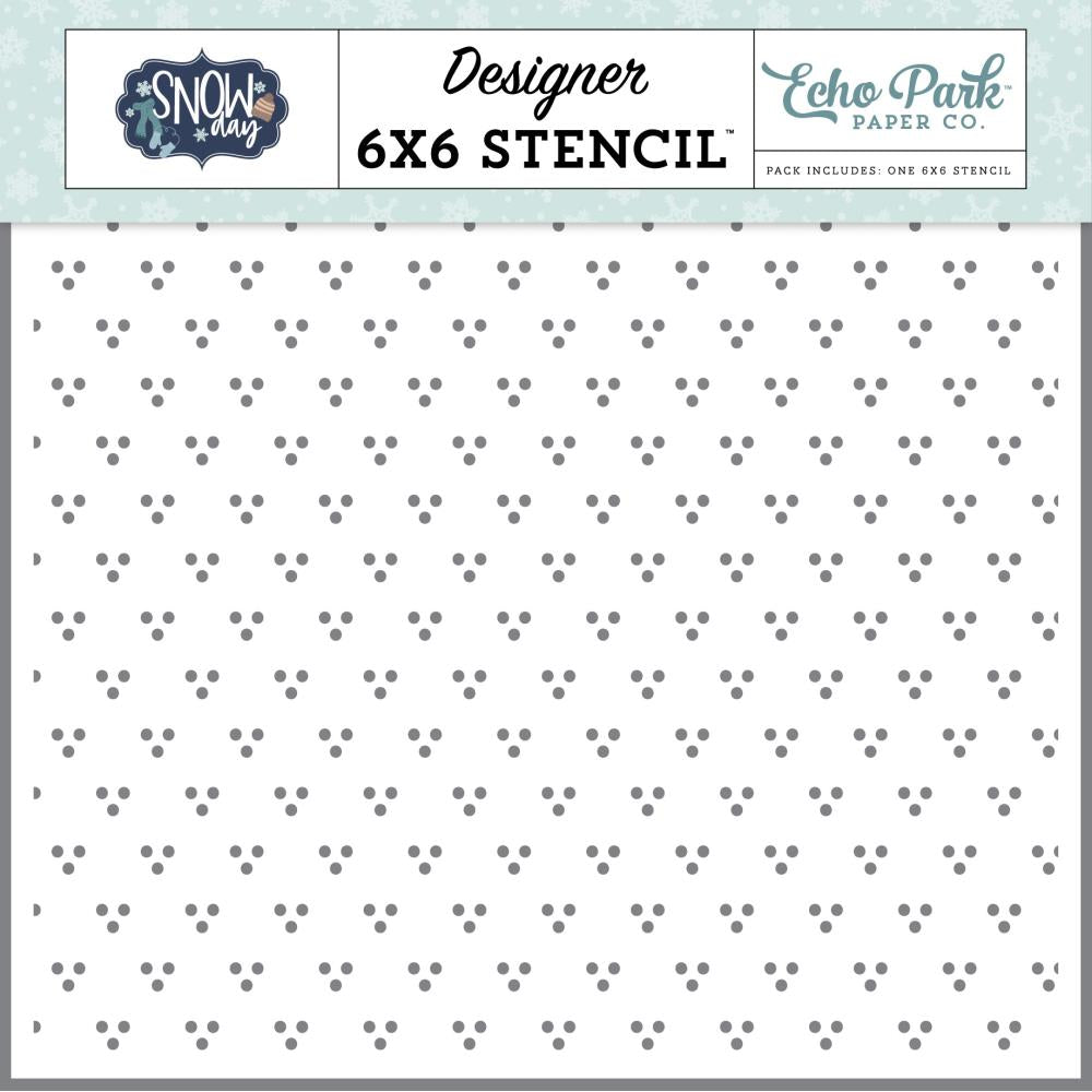 Echo Park Winter Dot Clusters 6 x 6 Stencil sd469034
