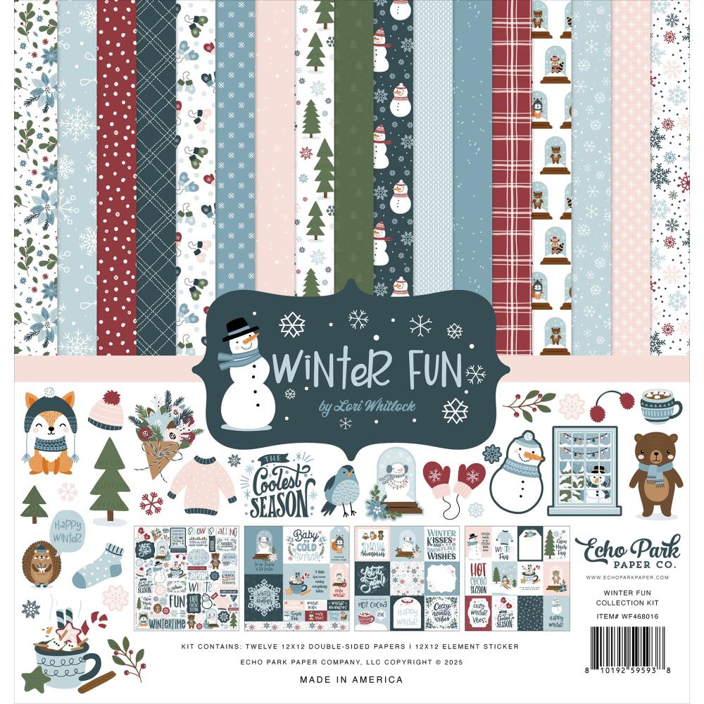 Echo Park Winter Fun 12 x 12 Collection Kit wf468016