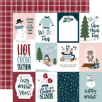 Echo Park Winter Fun 12 x 12 Collection Kit wf468016 3x4 Journaling Cards