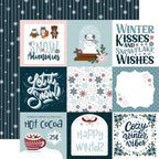 Echo Park Winter Fun 12 x 12 Collection Kit wf468016 4x4 Journaling Cards