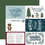 Echo Park Winter Fun 12 x 12 Collection Kit wf468016 6x4 Journaling Cards