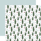 Echo Park Winter Fun 12 x 12 Collection Kit wf468016 Snowy Forest Trees